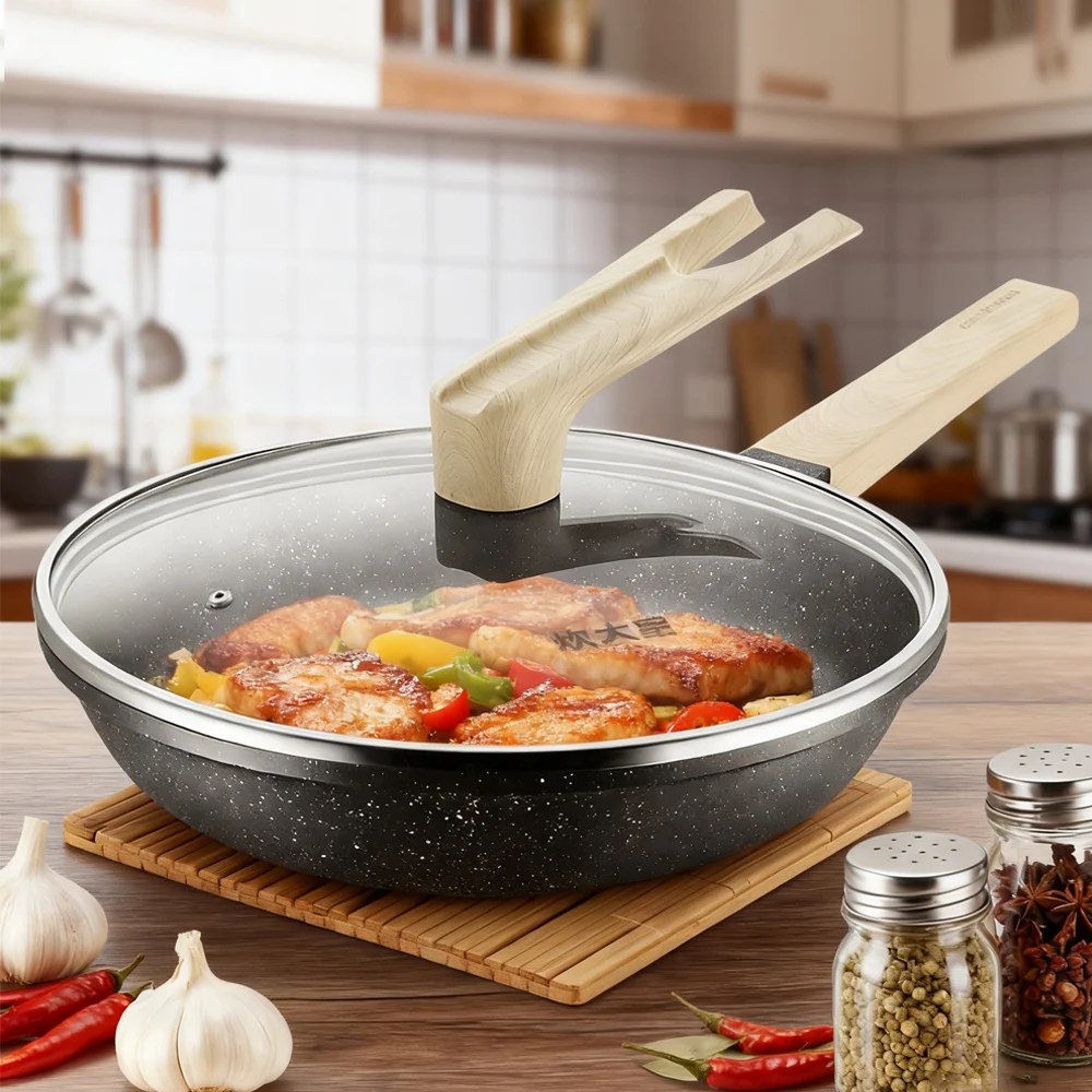COOKER KING Non-stick Pan Household Pan Iron Wok No Oily Smoke Cooking Pot with Induction Cooker Gas Stove General Skillet
COOKER KING Non-stick Pan Household Pan Iron Wok No Oily Smoke Cooking Pot with Induction Cooker Gas Stove General Skillet