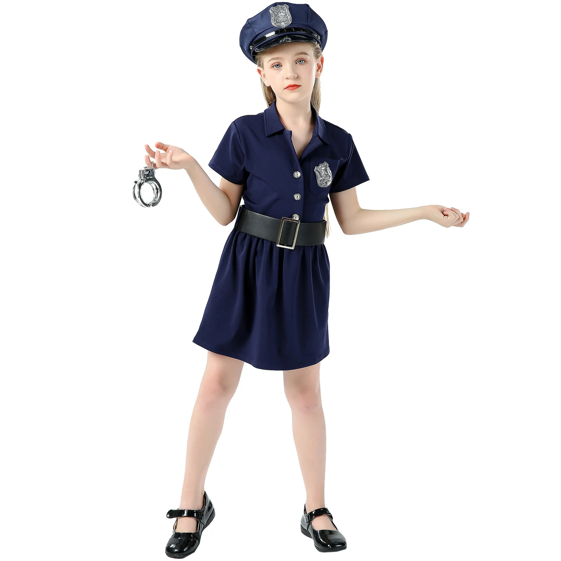 Blue Cop Uniform Carnival Halloween Fancy Dress Up Police Officer Costume For Enfant New Arrival 2026
Blue Cop Uniform Carnival Halloween Fancy Dress Up Police Officer Costume For Enfant New Arrival 2026