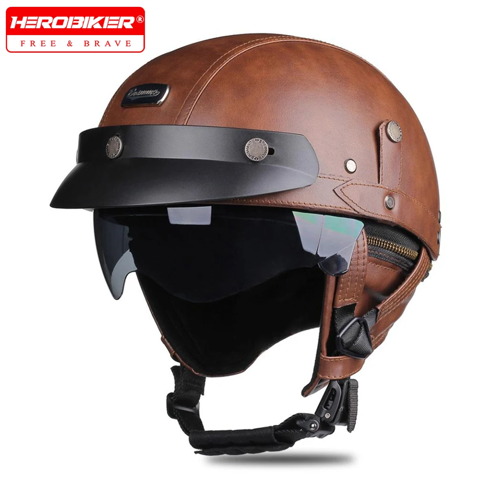 Retro Motorcycle Helmet Vintage Fashion Motorbike Helmet DOT Certification Capacetes De Moto Scooter Half Helmet Casco Moto
Retro Motorcycle Helmet Vintage Fashion Motorbike Helmet DOT Certification Capacetes De Moto Scooter Half Helmet Casco Moto