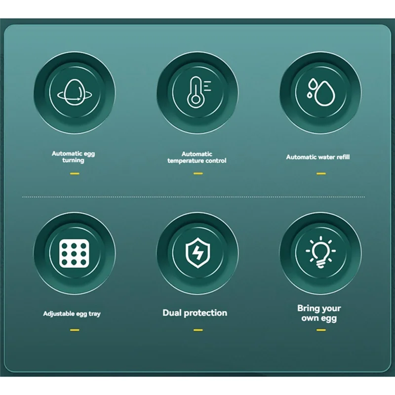 A29M-Automatic Intelligent Hatching Machine Automatic Egg Incubator 15 Eggs With Turner Candler Temperature Control
A29M-Automatic Intelligent Hatching Machine Automatic Egg Incubator 15 Eggs With Turner Candler Temperature Control