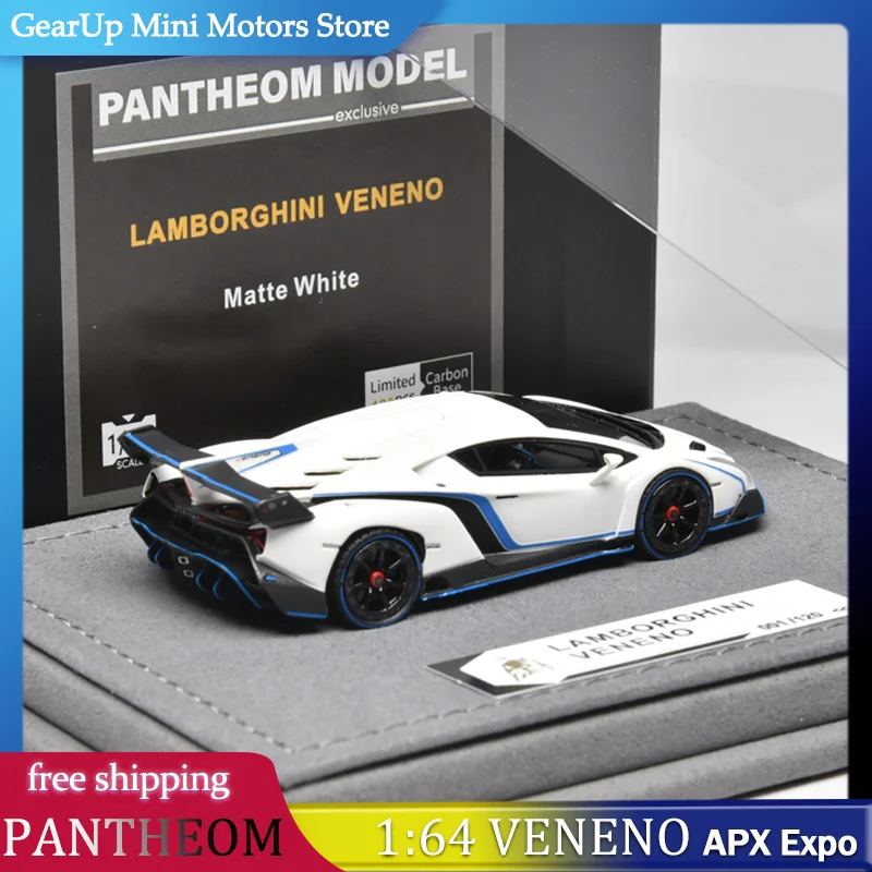 PANTHEOM Model 1:64 Lamborghini Veneno Resin Model APX Expo Limited w/Alcantara Base for Supercar Collectors Christmas Gift Toy
PANTHEOM Model 1:64 Lamborghini Veneno Resin Model APX Expo Limited w/Alcantara Base for Supercar Collectors Christmas Gift Toy