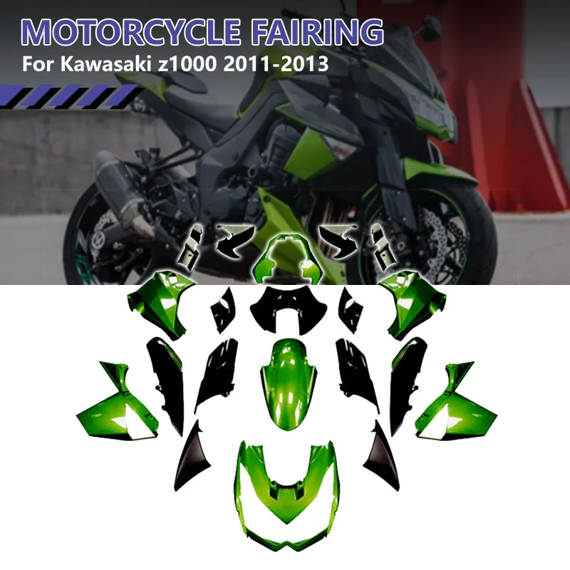 for Kawasaki Z1000 2010-2013 Motorcycle Fairing ABS Injection Bright Green Z1000 Fairing Shell
for Kawasaki Z1000 2010-2013 Motorcycle Fairing ABS Injection Bright Green Z1000 Fairing Shell