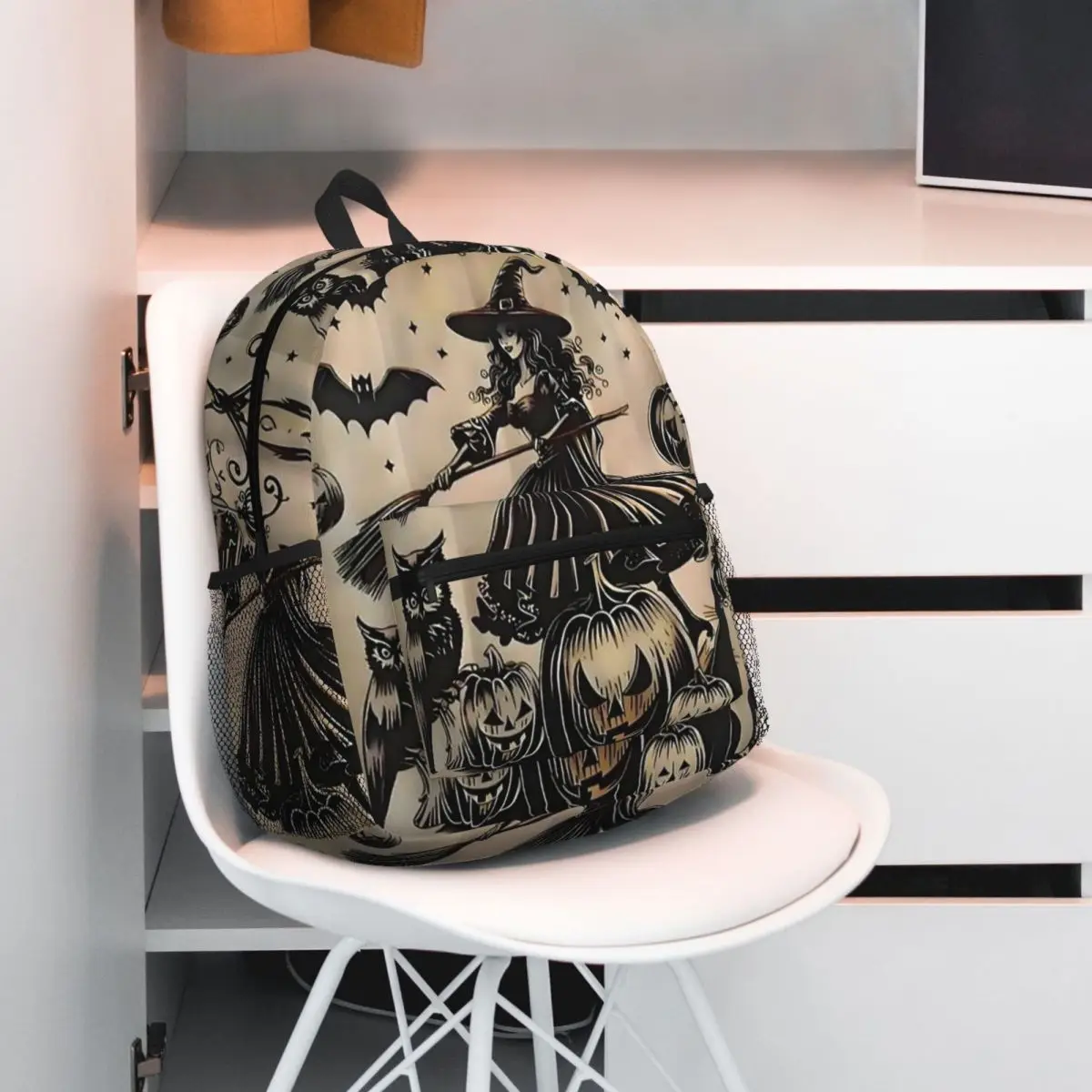 Witch Broom And Pumpkins Halloween Backpack Student BookBag Children School Bag Computer Shoulder Bags for Men Women
Witch Broom And Pumpkins Halloween Backpack Student BookBag Children School Bag Computer Shoulder Bags for Men Women