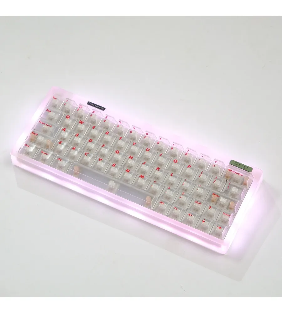 Five-sided fog-through PC keycaps white/black/red full set of pad printing original wooting mechanical keyboard
Five-sided fog-through PC keycaps white/black/red full set of pad printing original wooting mechanical keyboard