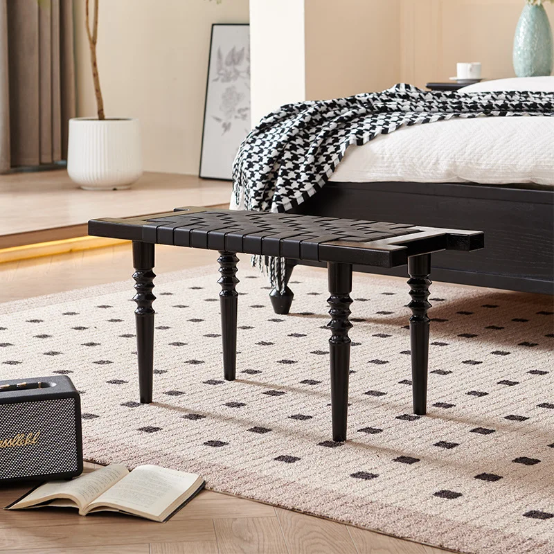 Nordic solid wood bench modern simple ash wood saddle leather seat surface stool hotel bed and breakfast bedroom single bedside
Nordic solid wood bench modern simple ash wood saddle leather seat surface stool hotel bed and breakfast bedroom single bedside