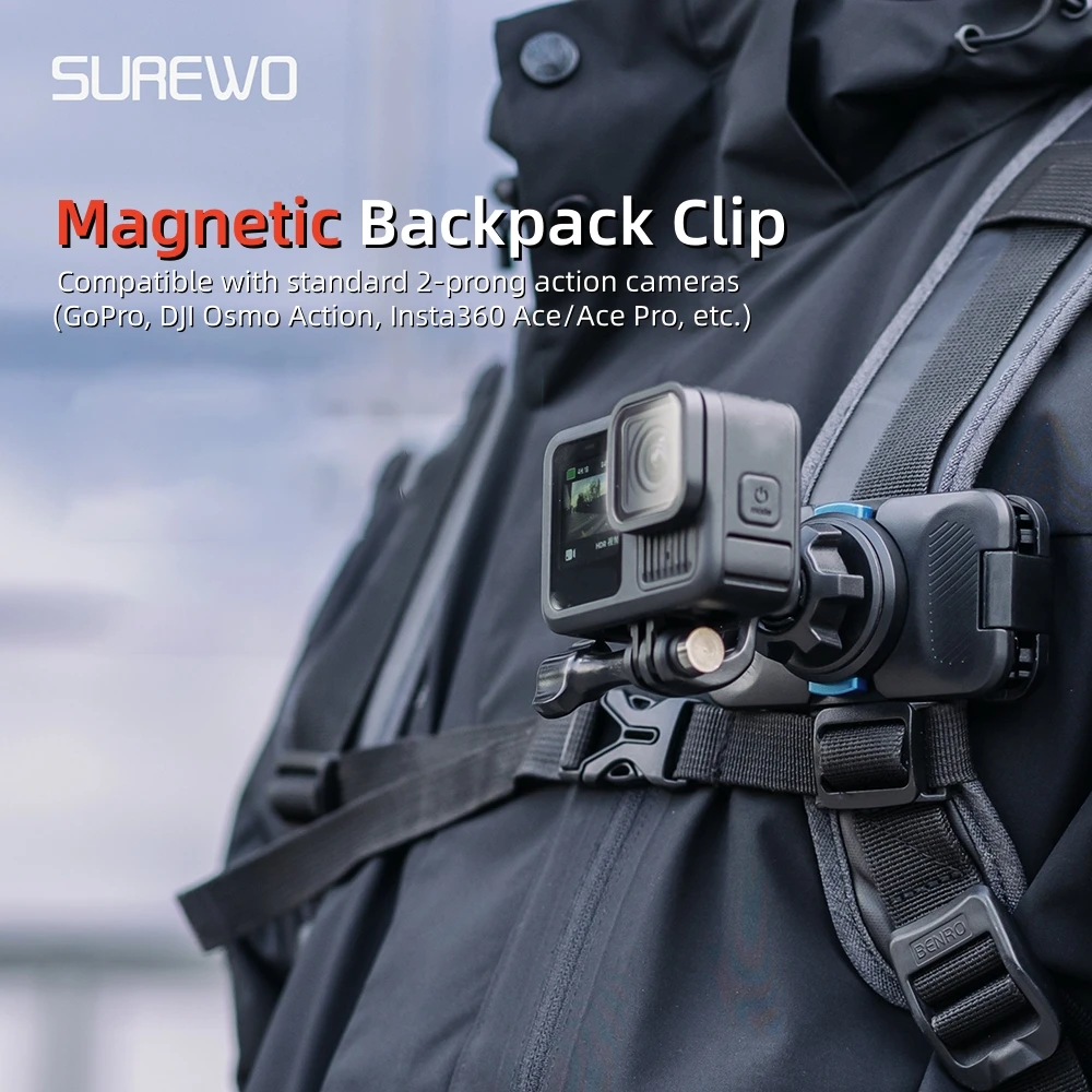 Magnetic Quick Release Action Camera Backpack Clip for DJI Osmo Action 6 5 Pro 4 3 Chest Mount Base Street Shooting Accessories
Magnetic Quick Release Action Camera Backpack Clip for DJI Osmo Action 6 5 Pro 4 3 Chest Mount Base Street Shooting Accessories