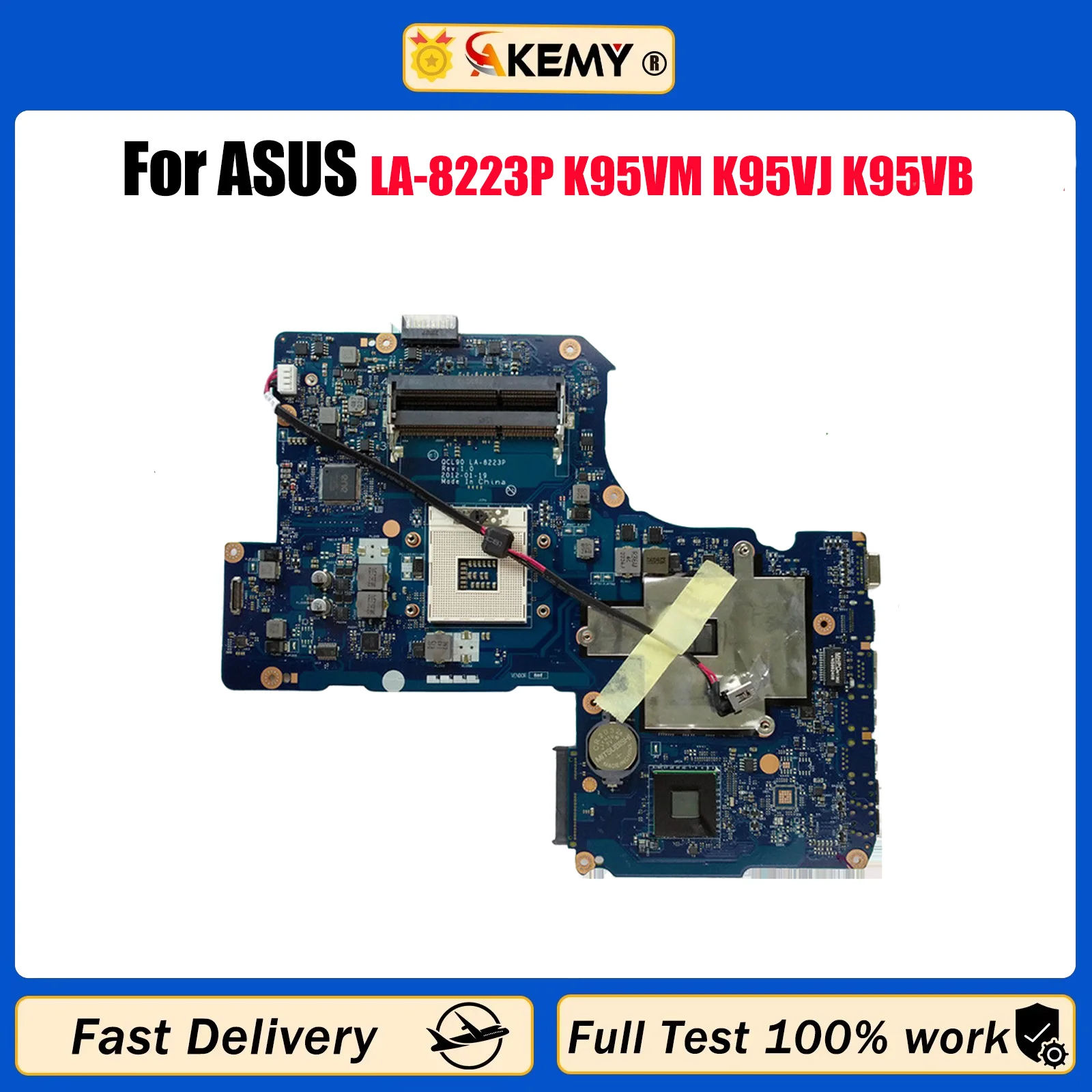 LA-8223P Laptop Motherboard For ASUS K95V K95VM K95VJ K95VZ K95VB K95VV Notebook Mainboard in stock 100% tests OK fast shipping 
LA-8223P Laptop Motherboard For ASUS K95V K95VM K95VJ K95VZ K95VB K95VV Notebook Mainboard in stock 100% tests OK fast shipping