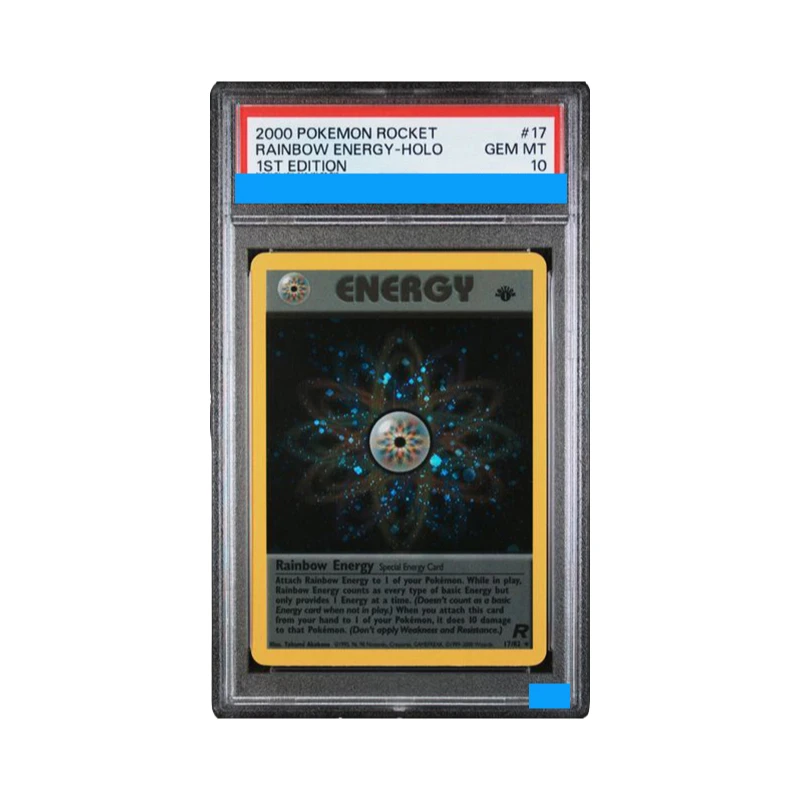 Proxy 2000 POKEMON ROCKET #17 RAINBOW ENERGY-HOLO 1ST EDITION Authentication Grading 10 Collection Game Card
Proxy 2000 POKEMON ROCKET #17 RAINBOW ENERGY-HOLO 1ST EDITION Authentication Grading 10 Collection Game Card