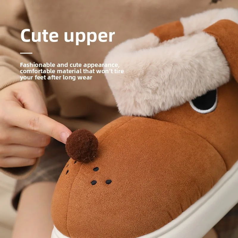 Пара милых дизайнерских тапочек Kapybara, женские зимние повседневные тапочки на мягком каблуке, теплые домашние удобные домашние тапочки на меху на платформе
Пара милых дизайнерских тапочек Kapybara, женские зимние повседневные тапочки на мягком каблуке, теплые домашние удобные домашние тапочки на меху на платформе