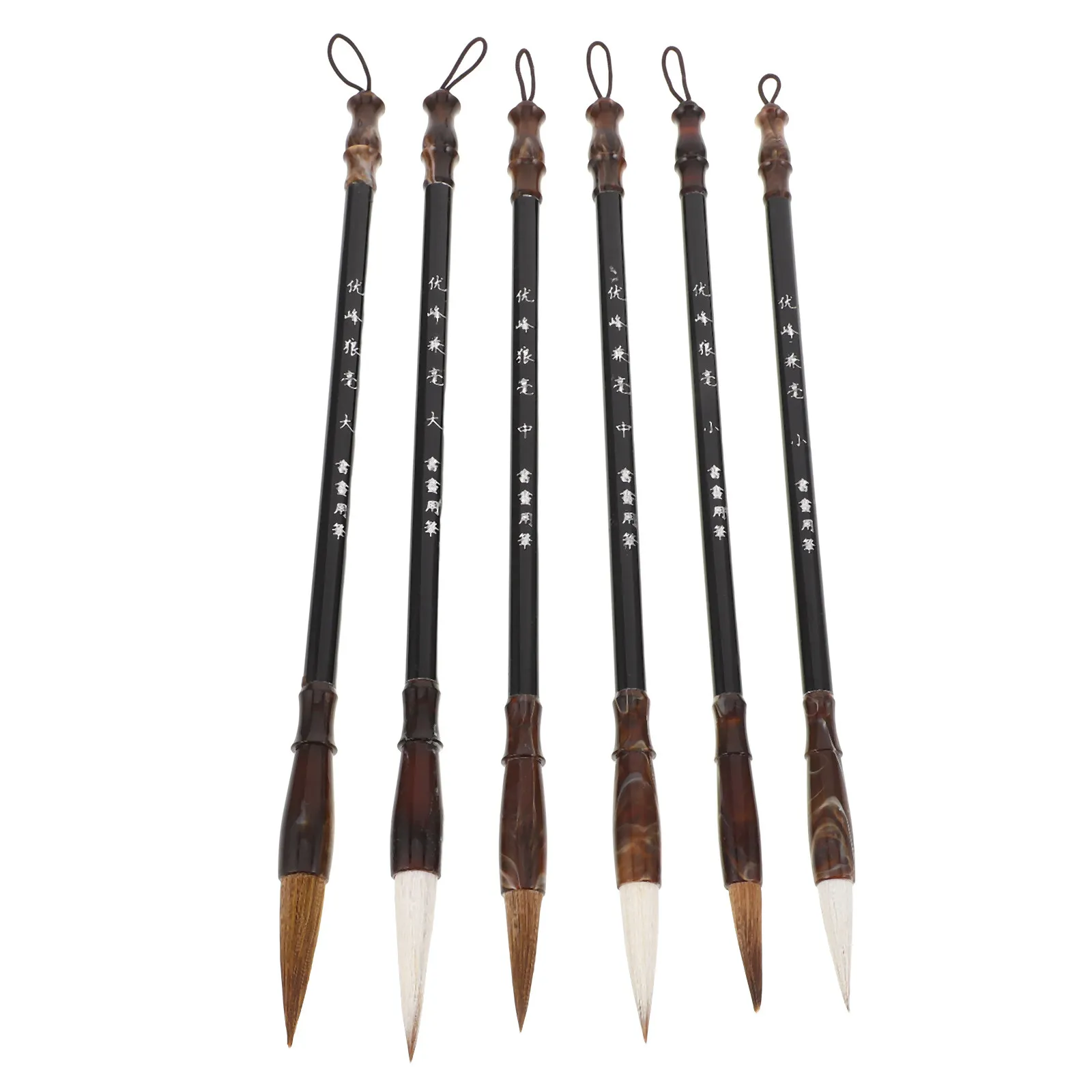 6Pcs Chinese Calligraphy Brush Set Professional Traditional Ink Brushes for Beginners Watercolor Painting Writing Sumi Drawing
6Pcs Chinese Calligraphy Brush Set Professional Traditional Ink Brushes for Beginners Watercolor Painting Writing Sumi Drawing