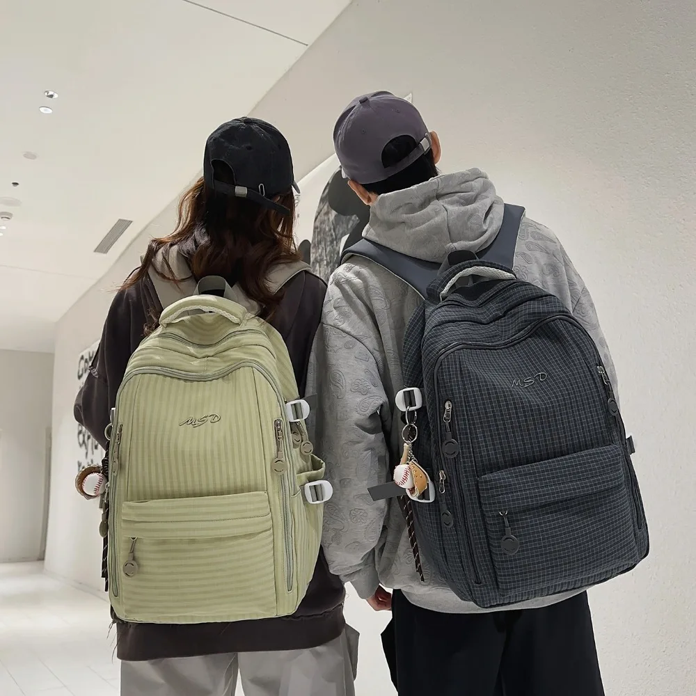 Striped Schoolbag Women's New High-value Fresh and Sweet Backpack Plaid Casual Simple Large-capacity Practical Multi-function
Striped Schoolbag Women's New High-value Fresh and Sweet Backpack Plaid Casual Simple Large-capacity Practical Multi-function
