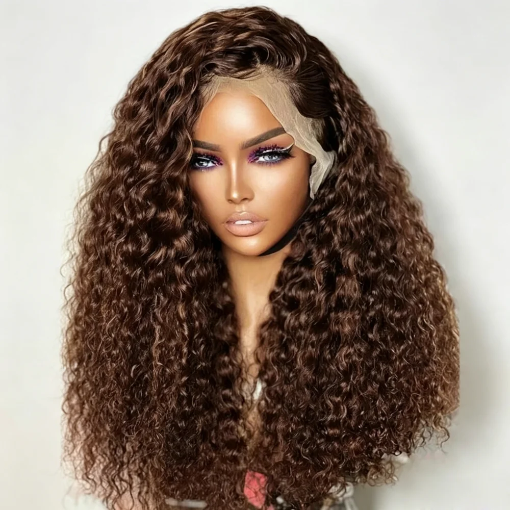180 Density Brown Soft 13x4x1 Kinky Curly Lace Front Wig For Women Natural Hairline Synthetic Baby Hair
180 Density Brown Soft 13x4x1 Kinky Curly Lace Front Wig For Women Natural Hairline Synthetic Baby Hair