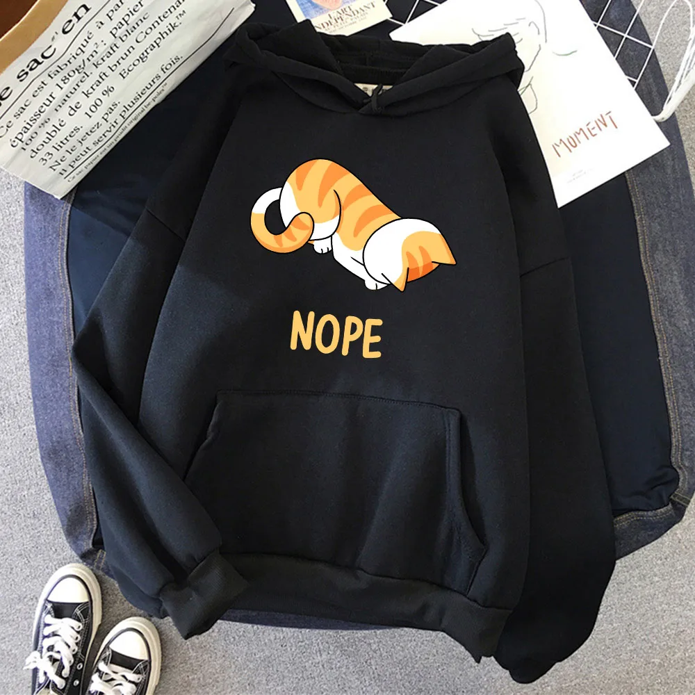 The Little Orange Cat Bows His Head And Refuses Cartoon Men Long Sleeves Autumn Simple Clothing Casual Fashion Tops Male Hoodies
The Little Orange Cat Bows His Head And Refuses Cartoon Men Long Sleeves Autumn Simple Clothing Casual Fashion Tops Male Hoodies