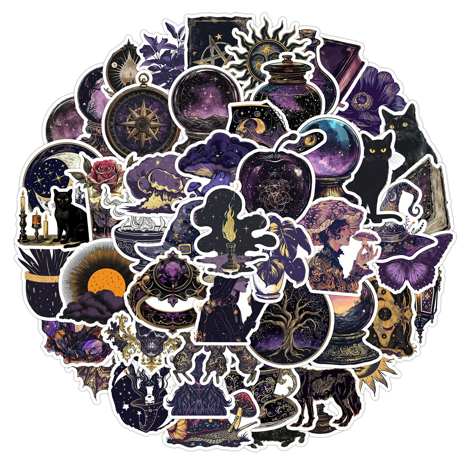 50PCS Gothic Dark Magic Stickers Aesthetic Graffiti Waterproof Decoration DIY Laptop Phone Notebook Suitcase Wall Decals
50PCS Gothic Dark Magic Stickers Aesthetic Graffiti Waterproof Decoration DIY Laptop Phone Notebook Suitcase Wall Decals