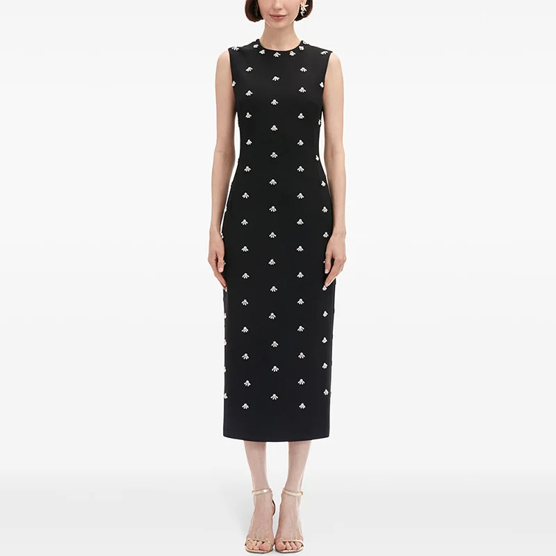 European American design fashion heavy-duty beaded slim-fit midi sleeveless vest ropa mujer vestidos party dresses for woman
European American design fashion heavy-duty beaded slim-fit midi sleeveless vest ropa mujer vestidos party dresses for woman