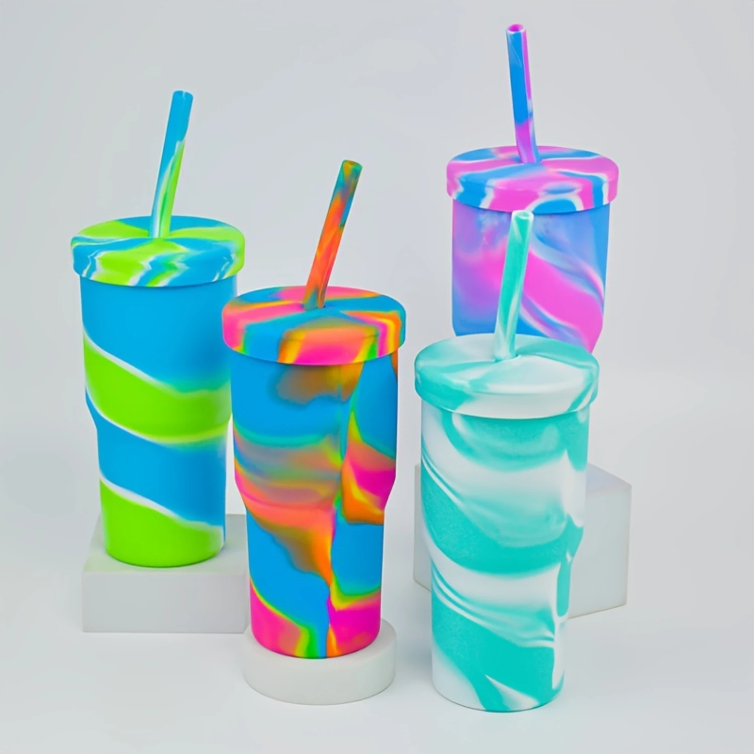 32.12oz Large Capacity Silicone Water Cup With Straw And Lid, Outdoor Portable Shatterproof Cup
32.12oz Large Capacity Silicone Water Cup With Straw And Lid, Outdoor Portable Shatterproof Cup