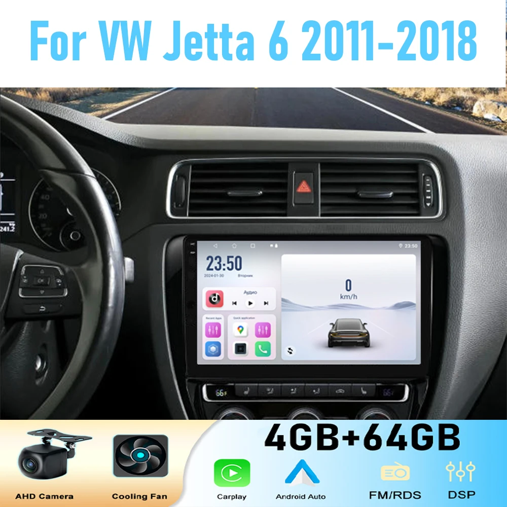 9'' For VW Jetta 6 2011-2018 Car Radio Unit GPS Multimedia Carplay Android 15 Wireless Navigation Intelligent System 4GB+64GB BT
9'' For VW Jetta 6 2011-2018 Car Radio Unit GPS Multimedia Carplay Android 15 Wireless Navigation Intelligent System 4GB+64GB BT