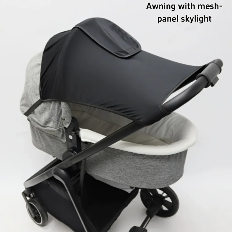 Black Elastic Mesh Stroller Sun Canopy Protection Sun Shade Adjustable Stretchable Design Lightweight Portable Baby Carriages
Black Elastic Mesh Stroller Sun Canopy Protection Sun Shade Adjustable Stretchable Design Lightweight Portable Baby Carriages