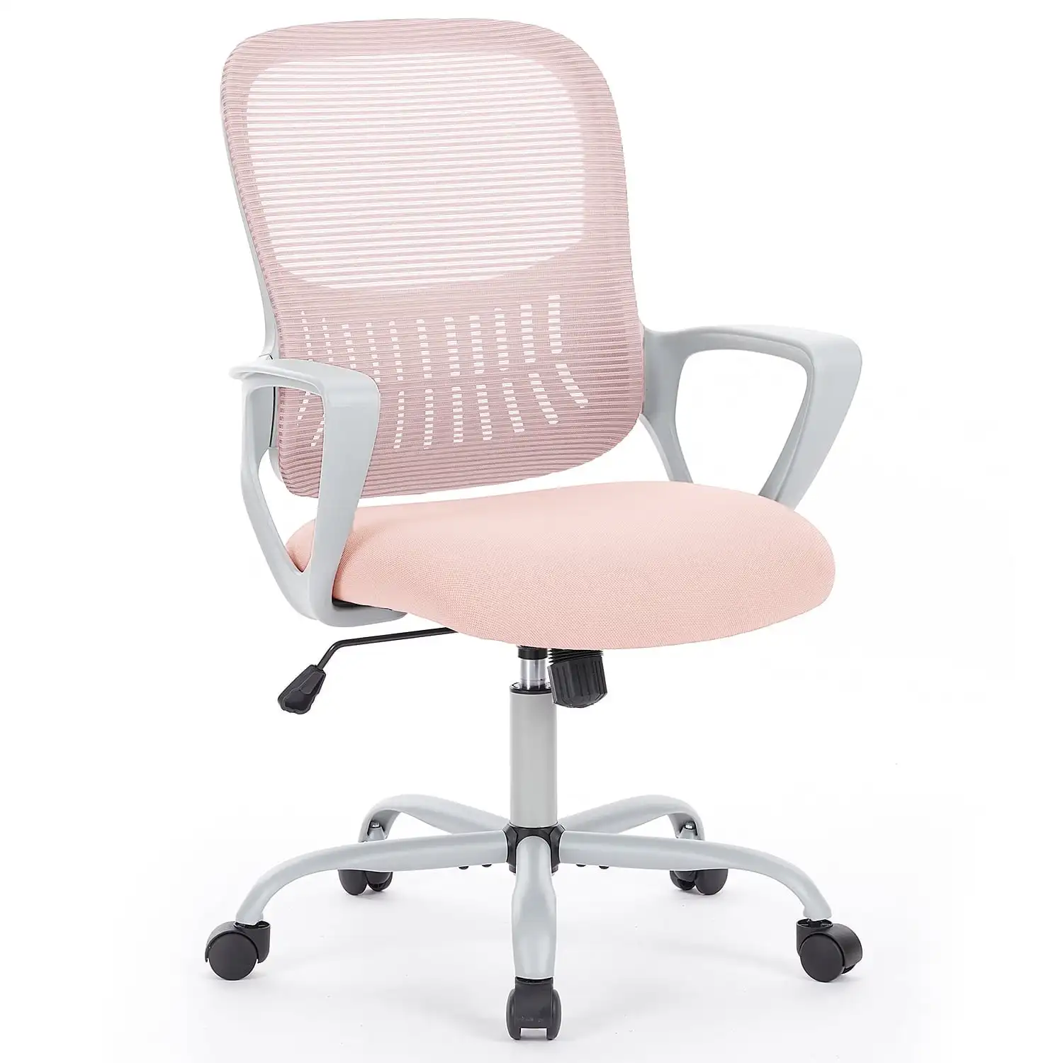 Desk Chair with Ergonomic Lumbar Support for Home, Office, Bedroom, 250lbs, Pink
Desk Chair with Ergonomic Lumbar Support for Home, Office, Bedroom, 250lbs, Pink