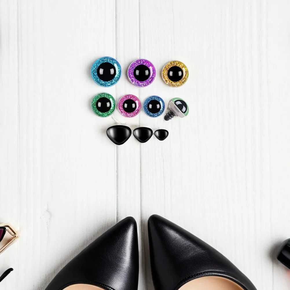 1Set Glitter Safety Eyes and Nose Sparkling Effect Easy Fix Multiple Sizes DIY Soft Crafts Halloween Decorations
1Set Glitter Safety Eyes and Nose Sparkling Effect Easy Fix Multiple Sizes DIY Soft Crafts Halloween Decorations