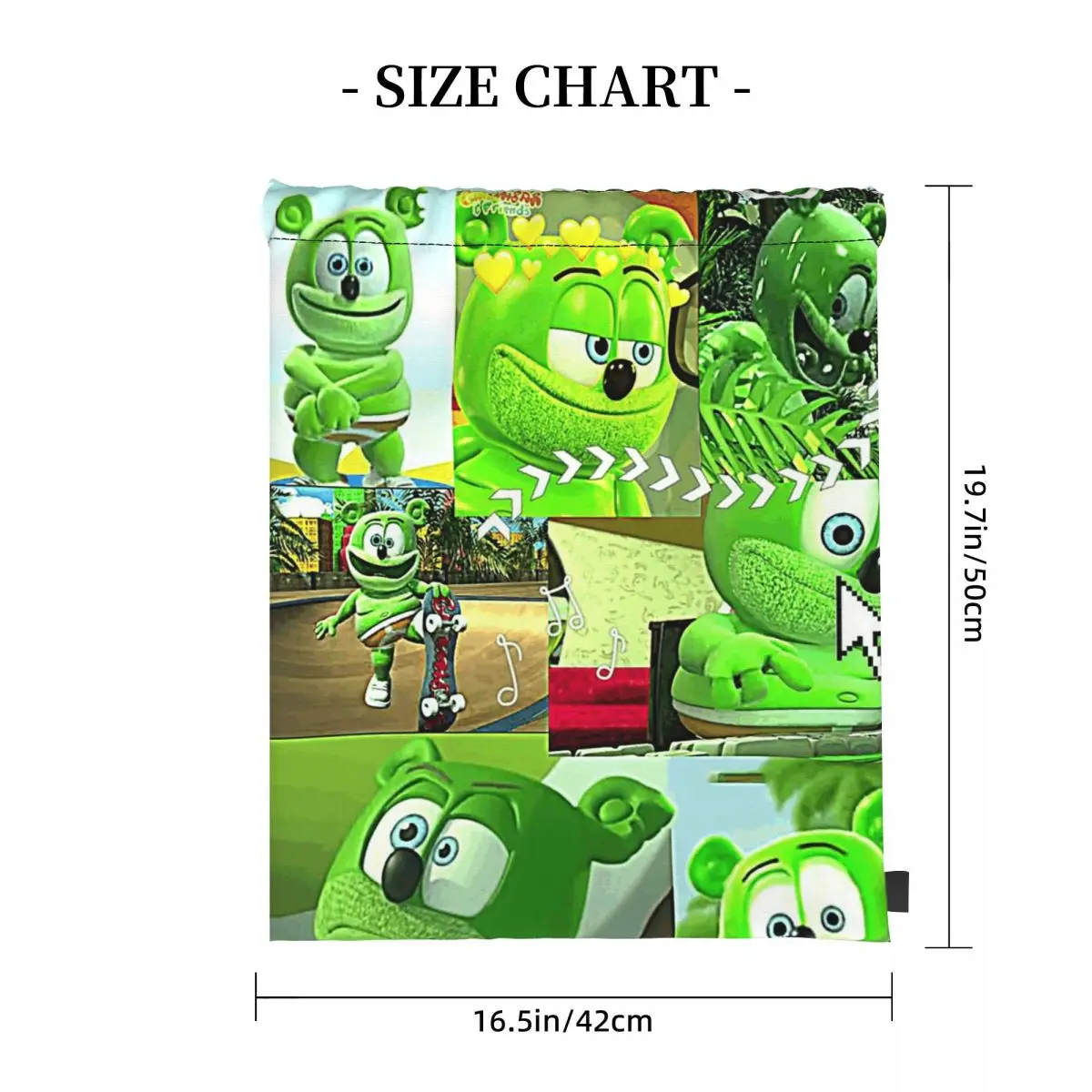 Gummibar (the Gummy Bear) Backpacks Fashion Drawstring Bags Storage Bag Book Bags for Travel Students
Gummibar (the Gummy Bear) Backpacks Fashion Drawstring Bags Storage Bag Book Bags for Travel Students