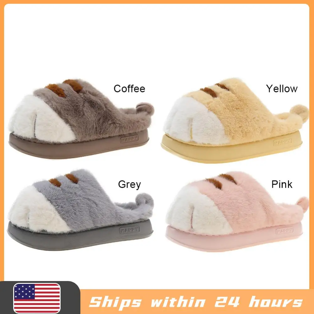 Теплые плюшевые тапочки-лапки 3D в форме кошачьей лапы, удобные домашние тапочки на плоской подошве, теплые пушистые тапочки для пар на осень-зиму
Теплые плюшевые тапочки-лапки 3D в форме кошачьей лапы, удобные домашние тапочки на плоской подошве, теплые пушистые тапочки для пар на осень-зиму