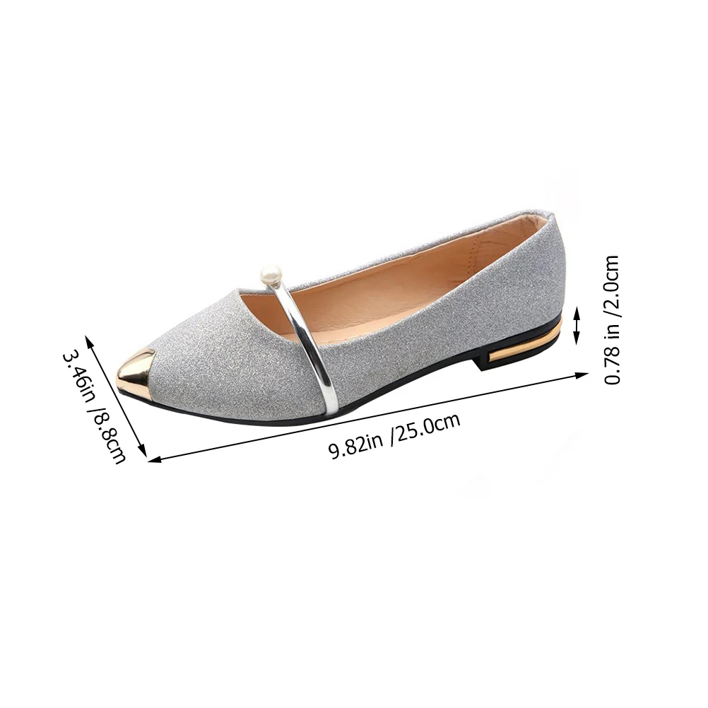Pearl Pumps Women Flat Sandals Flats Pointed Toe Comfortable Ladies Fashion Pearl Design Easy Wear Work Dating Shopping Wedding
Pearl Pumps Women Flat Sandals Flats Pointed Toe Comfortable Ladies Fashion Pearl Design Easy Wear Work Dating Shopping Wedding