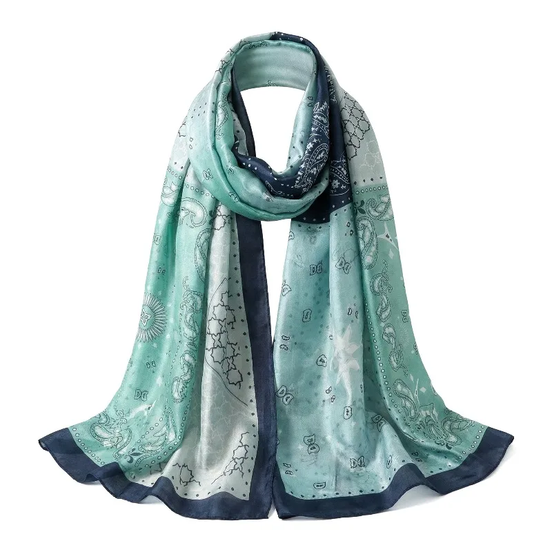 Lightweight 100% Mulberry Silk Scarf for Women Oblong Shawl Neck Scarf Beach Wrap Headscarf Gift Pack Light Blue Paisley Print
Lightweight 100% Mulberry Silk Scarf for Women Oblong Shawl Neck Scarf Beach Wrap Headscarf Gift Pack Light Blue Paisley Print