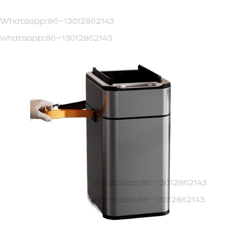 Smart trash can, fully automatic packaging, household with cover, kitchen, living room, bathroom, toilet, stainless steel
Smart trash can, fully automatic packaging, household with cover, kitchen, living room, bathroom, toilet, stainless steel