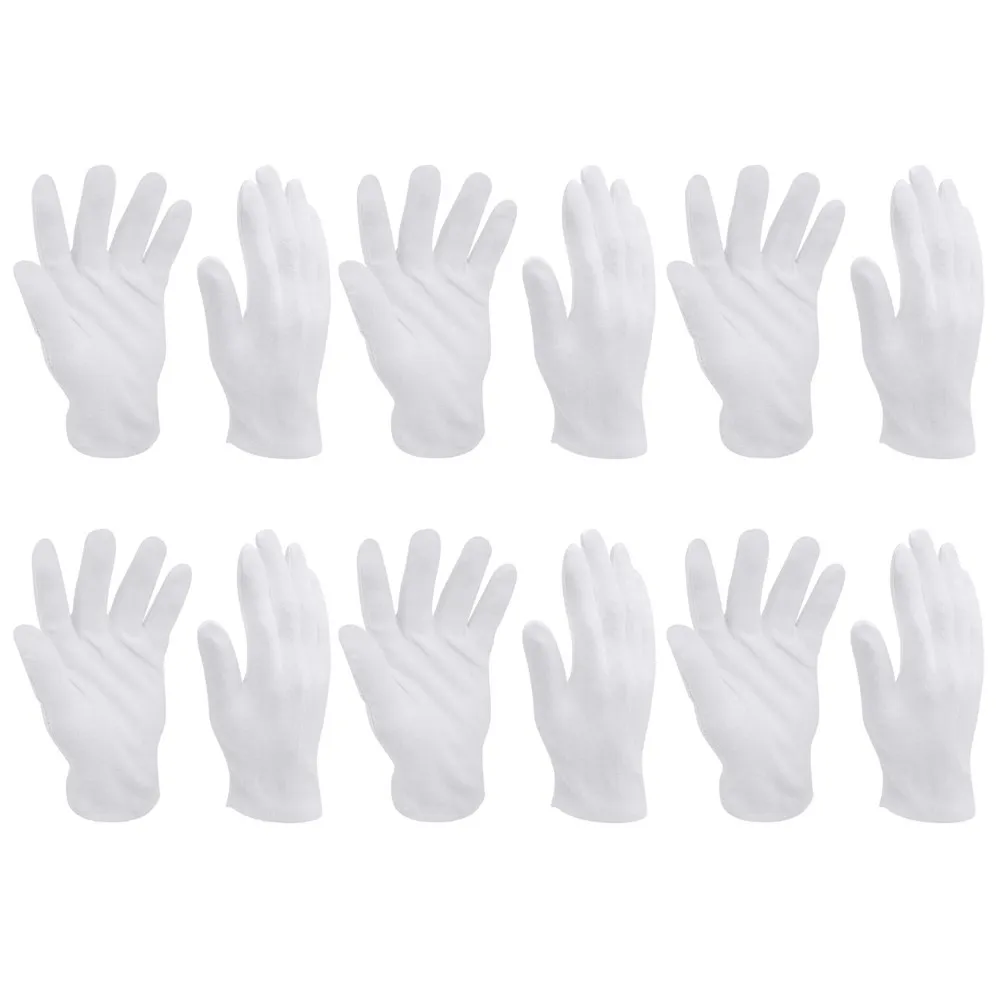 10Pairs Protective Cotton Gloves One Size Fits Most Comfortable Easy Clean for Cleaning Manual Jobs Silver Coin Inspection
10Pairs Protective Cotton Gloves One Size Fits Most Comfortable Easy Clean for Cleaning Manual Jobs Silver Coin Inspection