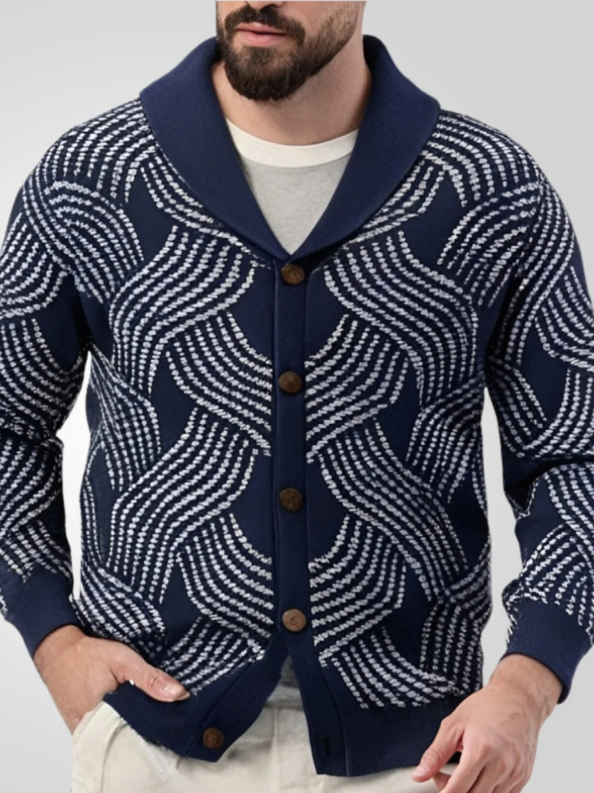 Мужской вязаный кардиган с цветочным узором, тонкий, с воротником, осенняя повседневная одежда, ретро-стиль, с длинными рукавами, теплая верхняя одежда
Мужской вязаный кардиган с цветочным узором, тонкий, с воротником, осенняя повседневная одежда, ретро-стиль, с длинными рукавами, теплая верхняя одежда