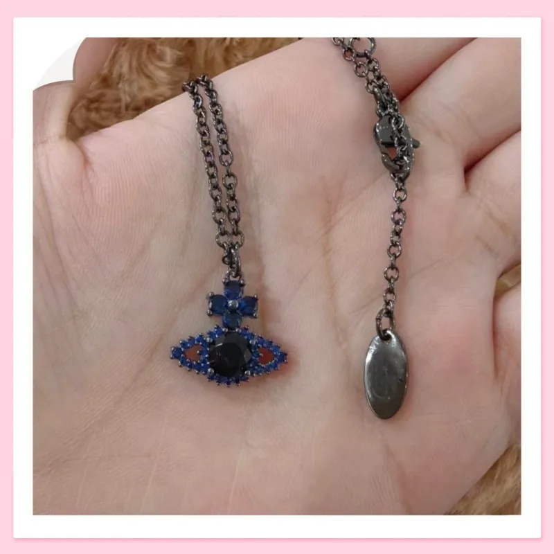 High Version New Blue Full Diamond Saturn Necklace Women's Light Luxury Flash Collarbone Chain
High Version New Blue Full Diamond Saturn Necklace Women's Light Luxury Flash Collarbone Chain