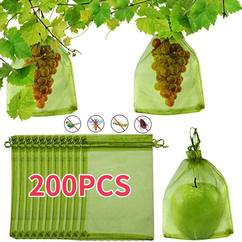 1-200PCS Grapes Fruit Protection Bags Plant Grow Bags Garden Anti-Bird Netting Mesh Bag Vegetable Strawberry Bags Garden Tools
1-200PCS Grapes Fruit Protection Bags Plant Grow Bags Garden Anti-Bird Netting Mesh Bag Vegetable Strawberry Bags Garden Tools