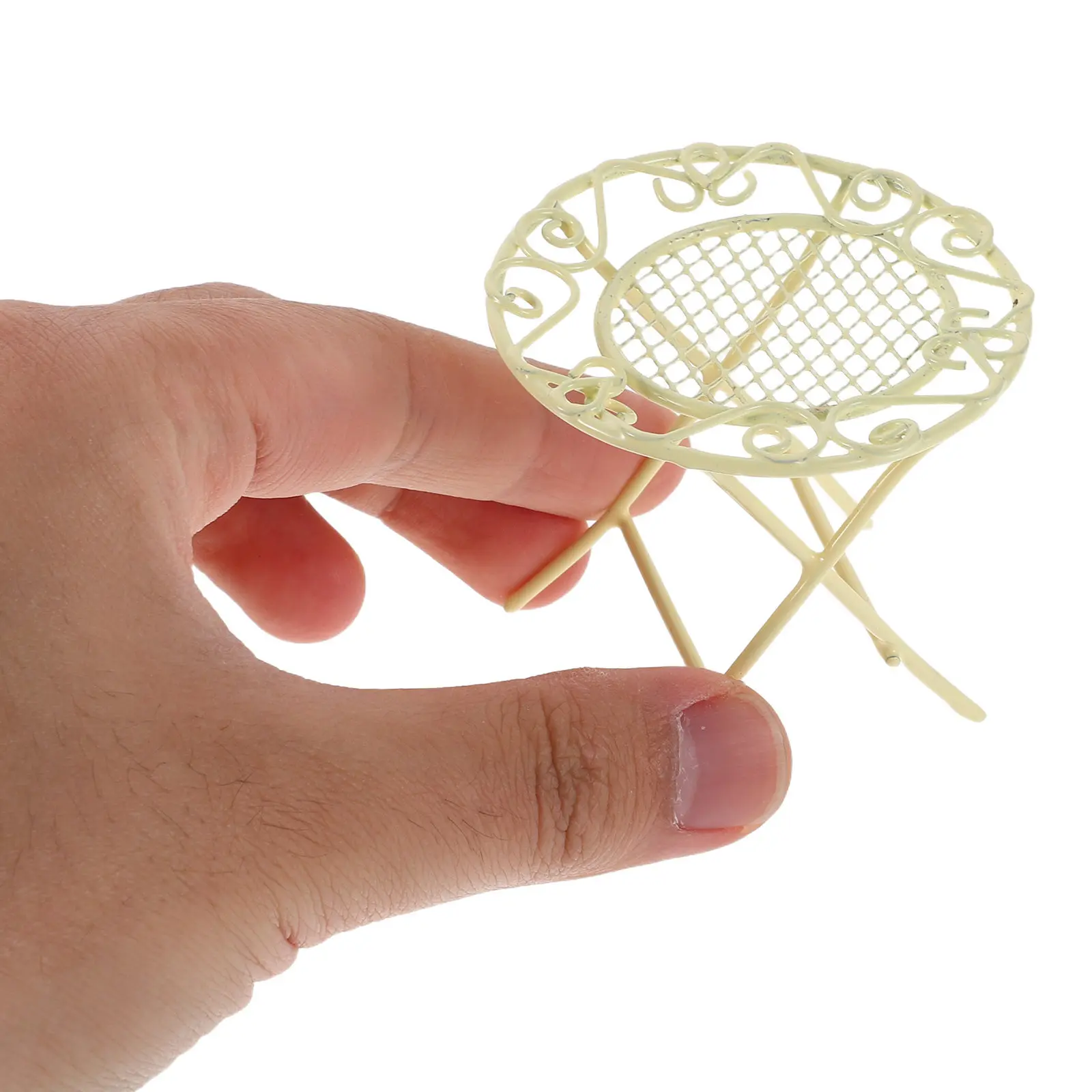 1Set 1:12 Scale Mini Iron Table Chair Set Realistic Finish Compact Design for Dollhouse Room Display Setup Furniture Miniature
1Set 1:12 Scale Mini Iron Table Chair Set Realistic Finish Compact Design for Dollhouse Room Display Setup Furniture Miniature