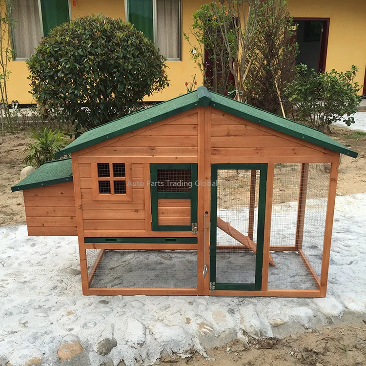 SDC014 Hot Sale Wooden Chicken Coop & Pet House Outdoor Run With Nesting Box Asphalt Roof Removable Tray Windproof All Seasons
SDC014 Hot Sale Wooden Chicken Coop & Pet House Outdoor Run With Nesting Box Asphalt Roof Removable Tray Windproof All Seasons