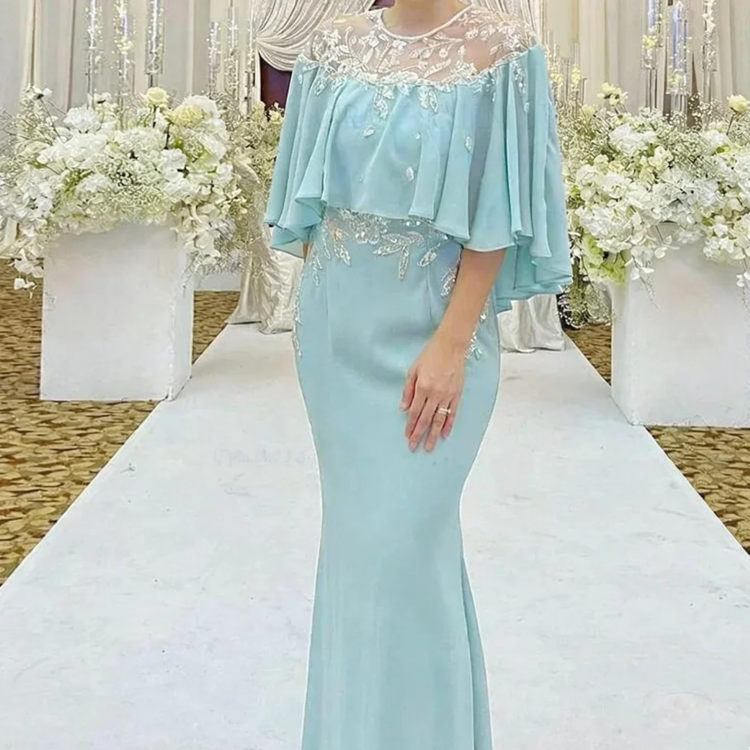 Applique Beading Long Wedding Guest Gowns Mermaid Dress Women For Wedding Party Chiffon Elegant Mother Of The Bride Dresses 2025
Applique Beading Long Wedding Guest Gowns Mermaid Dress Women For Wedding Party Chiffon Elegant Mother Of The Bride Dresses 2025