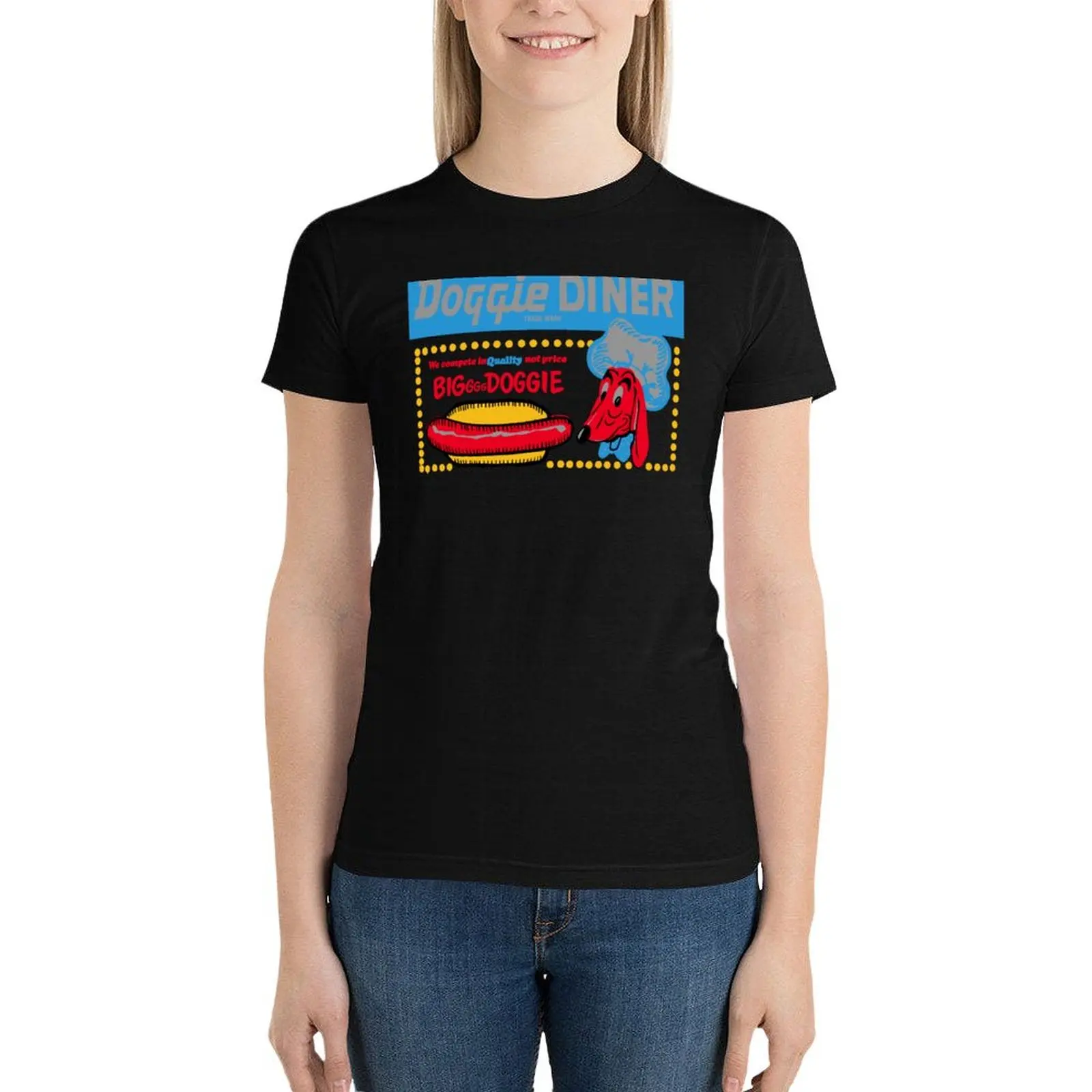 HOT DOGS - DOGGIE DINER ADVERT T-Shirt lady clothes cute clothes tshirts for Women
HOT DOGS - DOGGIE DINER ADVERT T-Shirt lady clothes cute clothes tshirts for Women