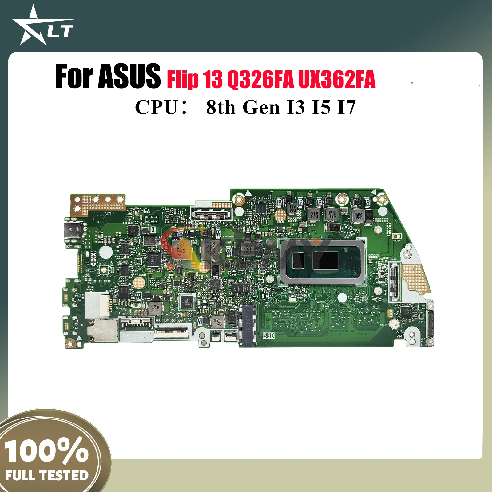 UX362FA Laptop Motherboard For ASUS ZenBook UX362FA Flip 13 Q326FA UX362F Notebook Mainboard With I3 I5 I7 CPU 100% tests OK stk
UX362FA Laptop Motherboard For ASUS ZenBook UX362FA Flip 13 Q326FA UX362F Notebook Mainboard With I3 I5 I7 CPU 100% tests OK stk