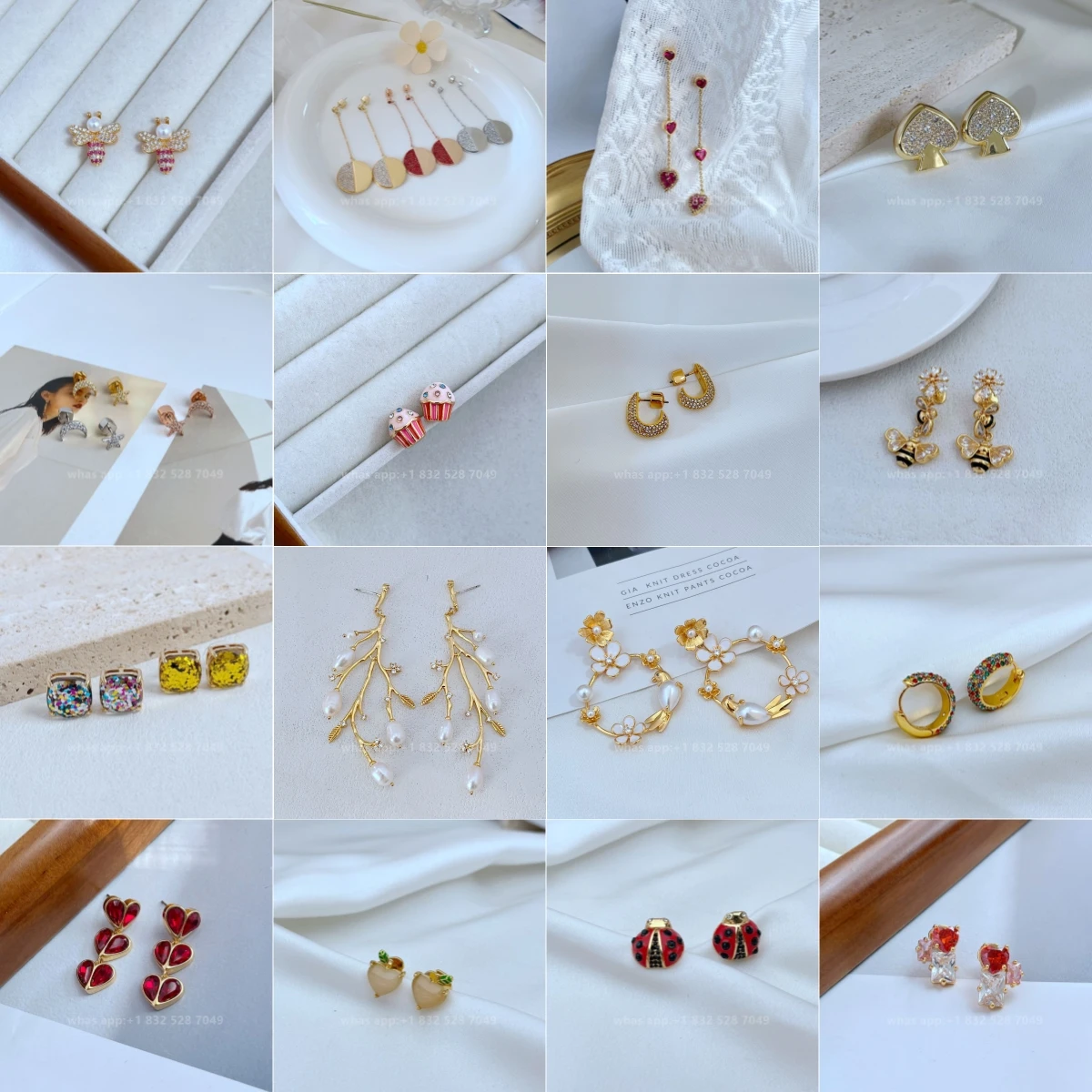 Брендовые золотые украшения, серьги с животными для женщин, ювелирные изделия, рождественский подарок для жены, подруги, пикантные украшения
Брендовые золотые украшения, серьги с животными для женщин, ювелирные изделия, рождественский подарок для жены, подруги, пикантные украшения