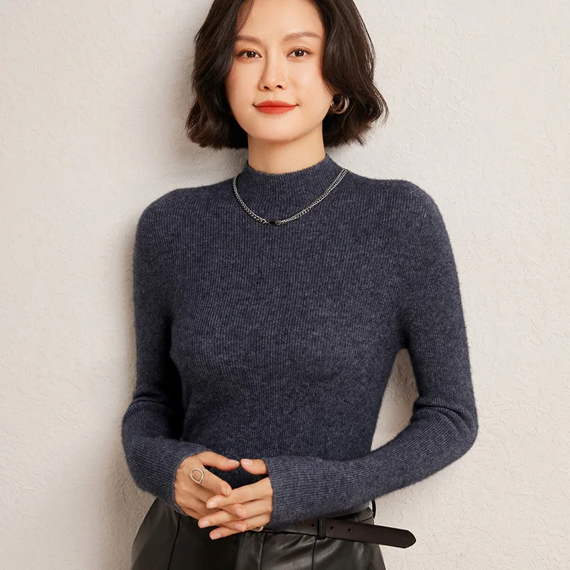 Ladies' 100% Pure Cashmere Sweater Casual Solid Slim Fit High Neck Pullover Warm Basic Blouse Jumper
Ladies' 100% Pure Cashmere Sweater Casual Solid Slim Fit High Neck Pullover Warm Basic Blouse Jumper