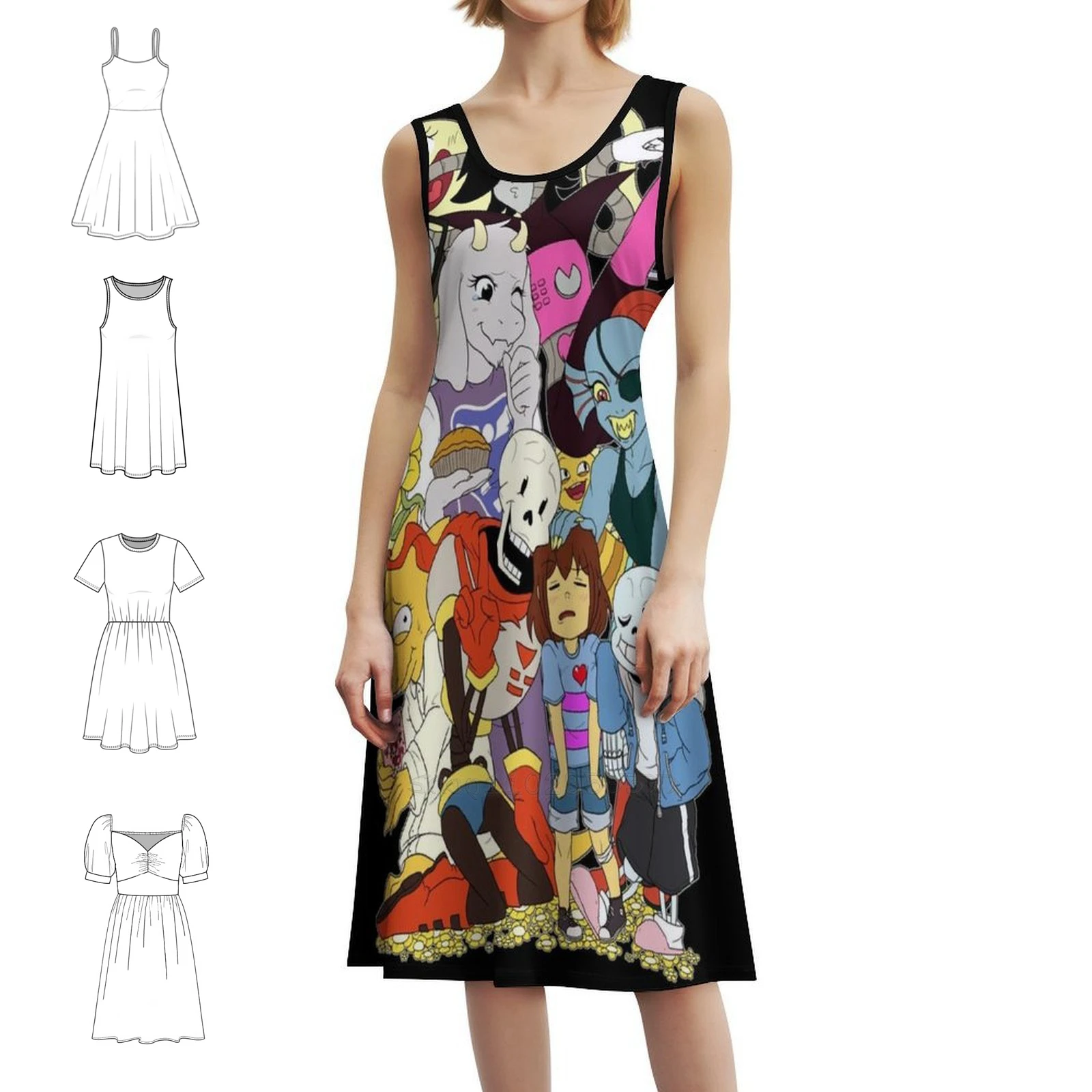 Богемное платье без рукавов Undertale с несколькими принтами, пляжное праздничное платье для отдыха, платье Undertale Group Frisk Sans Papyrus для девочек
Богемное платье без рукавов Undertale с несколькими принтами, пляжное праздничное платье для отдыха, платье Undertale Group Frisk Sans Papyrus для девочек