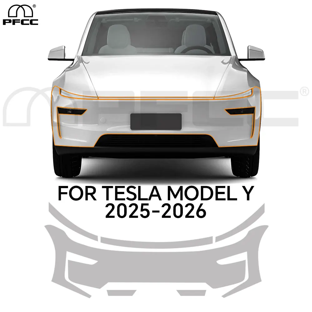 Pre-cut PPF For Tesla Model Y Juniper 2025 2026 9Mil TPU Paint Protection Film Car Front Bumper Clear Bra Anti-Scratch Resistant Car Accessories
Pre-cut PPF For Tesla Model Y Juniper 2025 2026 9Mil TPU Paint Protection Film Car Front Bumper Clear Bra Anti-Scratch Resistant Car Accessories
