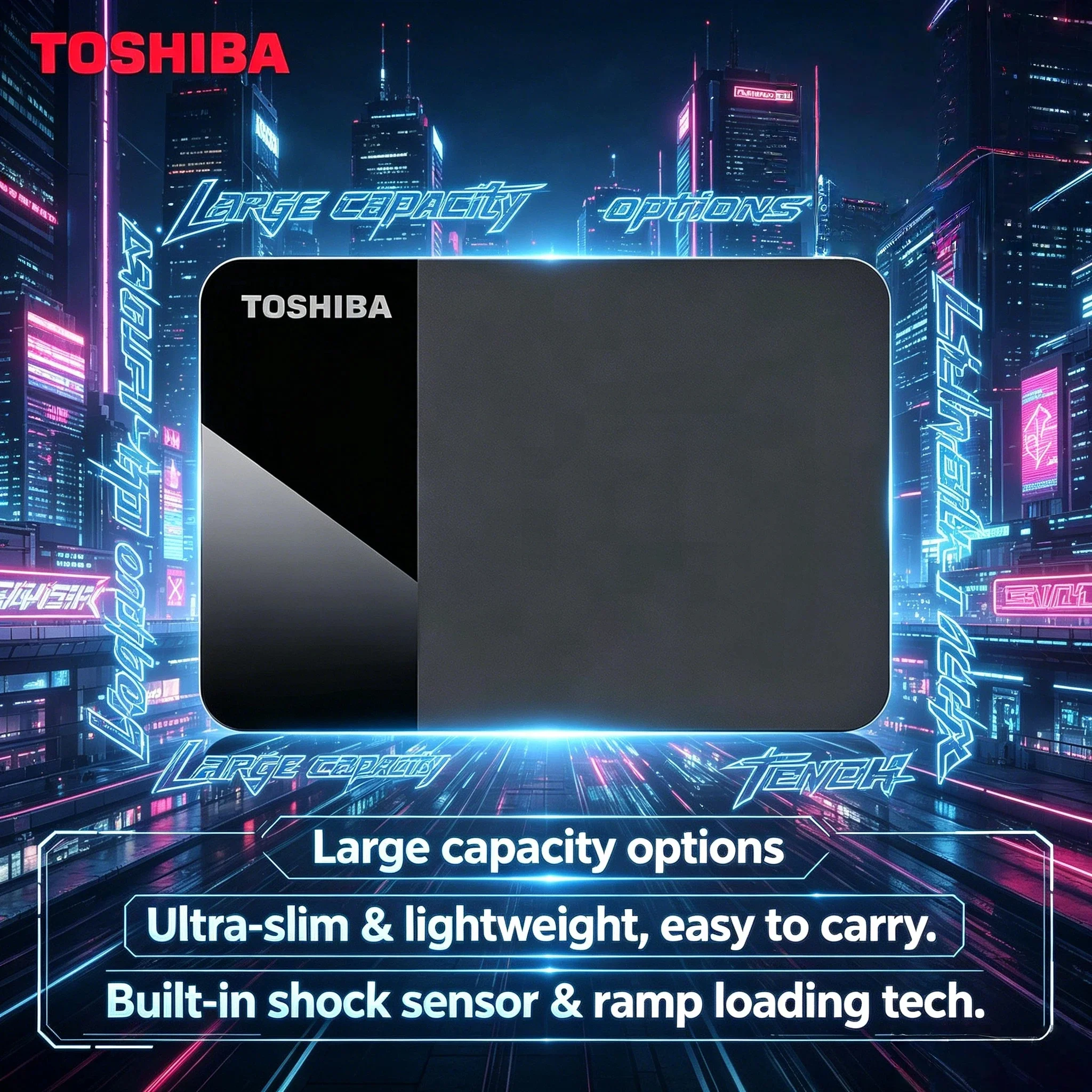 Toshiba B3 USB3.0 Portable External Hard Drive 1TB 2TB 4TB Canvio Ready 2.5 Inch for Laptop Mac Android V30 Pro Max 8K Ultra
Toshiba B3 USB3.0 Portable External Hard Drive 1TB 2TB 4TB Canvio Ready 2.5 Inch for Laptop Mac Android V30 Pro Max 8K Ultra