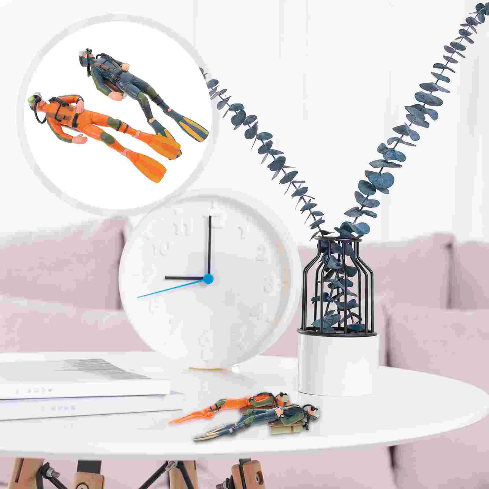2 Pcs Diver Model Toys Scuba Action Figures for Kids Aquarium Figurine Deep Sea Miniature
2 Pcs Diver Model Toys Scuba Action Figures for Kids Aquarium Figurine Deep Sea Miniature