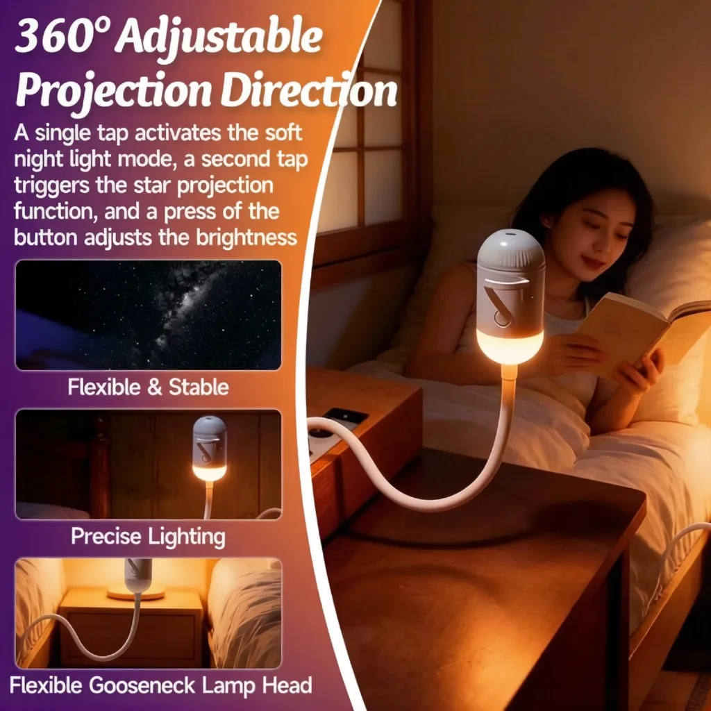 2 in 1 USB Ambient Projection Light Adjustable Focus Car Interior Light Home Room Starry Star Romantic Saturn Galaxy Night Light
2 in 1 USB Ambient Projection Light Adjustable Focus Car Interior Light Home Room Starry Star Romantic Saturn Galaxy Night Light