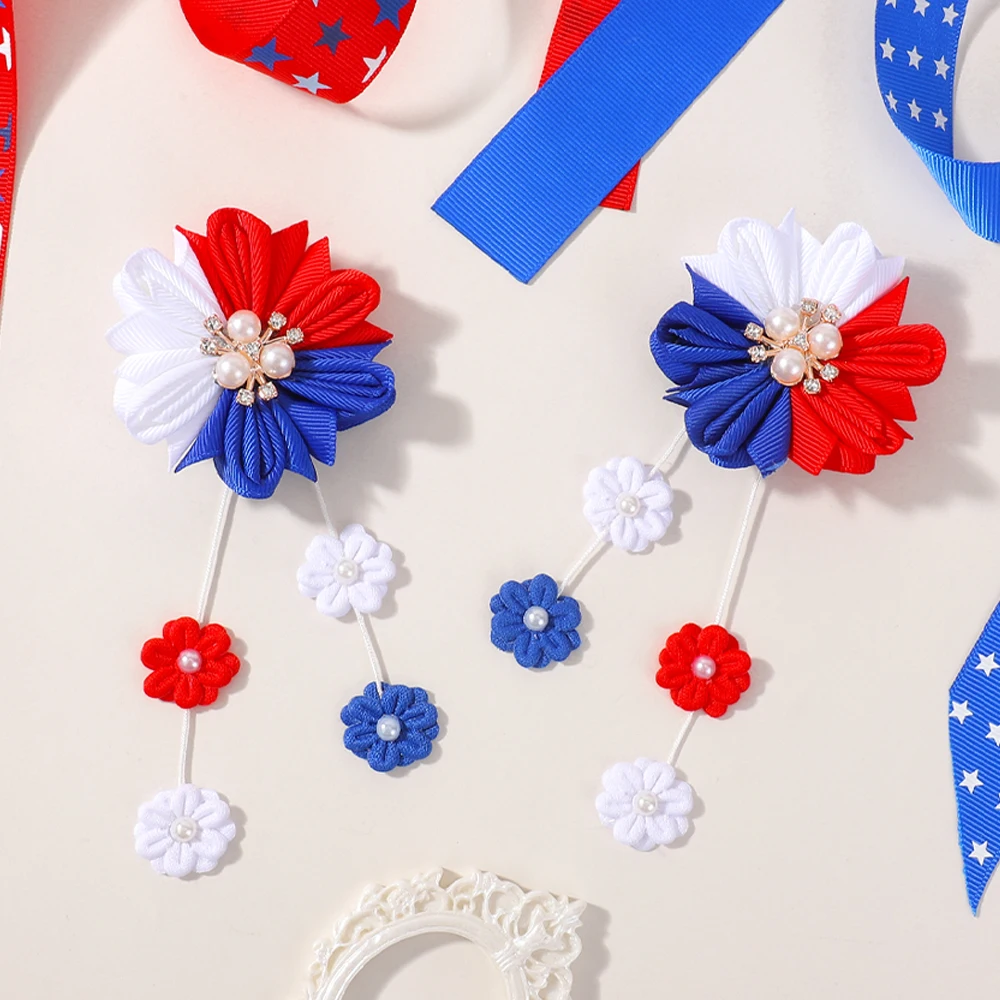 2pcs/set Independence DayRainbow Flower Hair Clips for Girls Tassel Barrettes Hairpins Cute Headwear Hair Accessories Wholesales
2pcs/set Independence DayRainbow Flower Hair Clips for Girls Tassel Barrettes Hairpins Cute Headwear Hair Accessories Wholesales