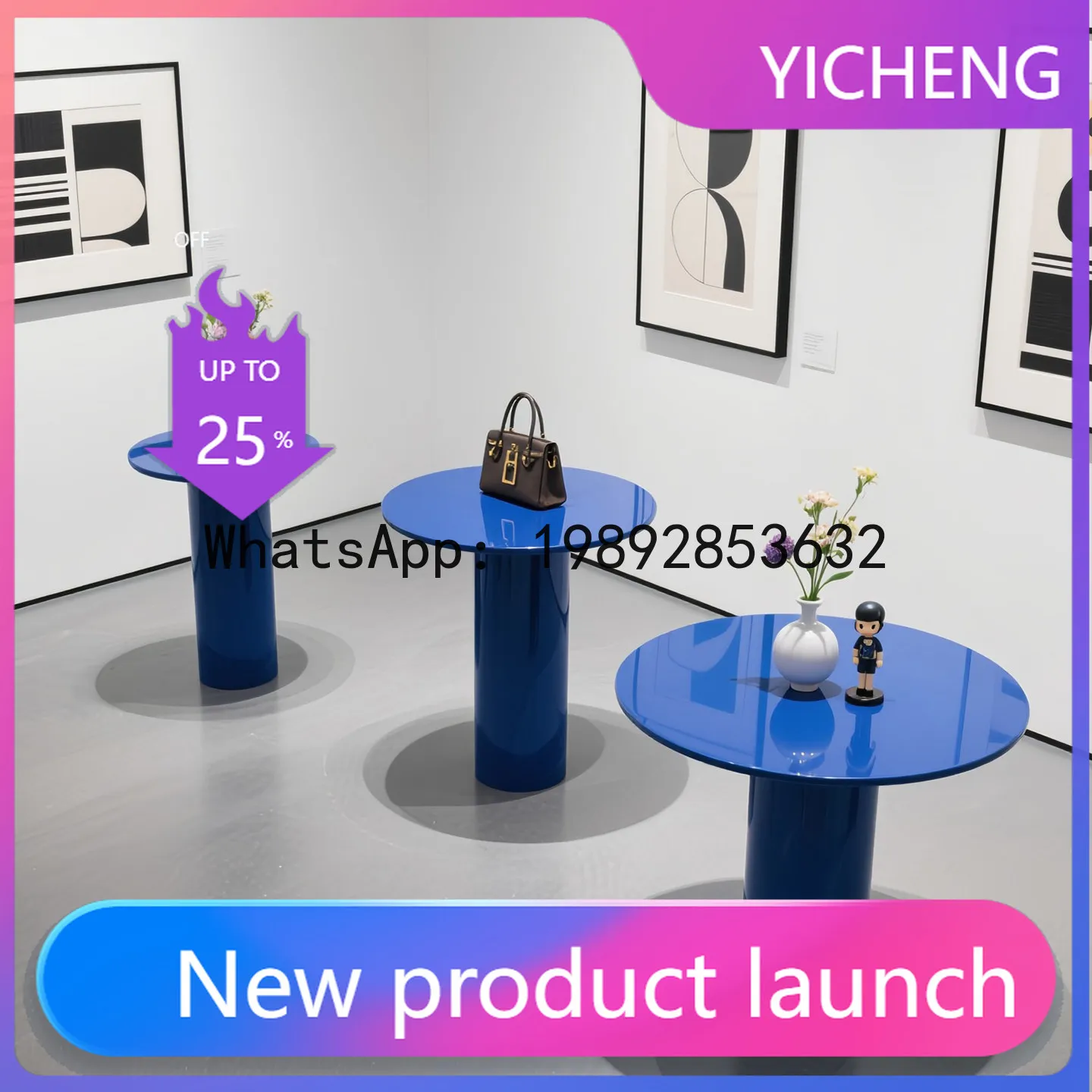 XL Clothing Store Display Stand Window Decoration Props Small Round Table Boutique Store Display Table
XL Clothing Store Display Stand Window Decoration Props Small Round Table Boutique Store Display Table