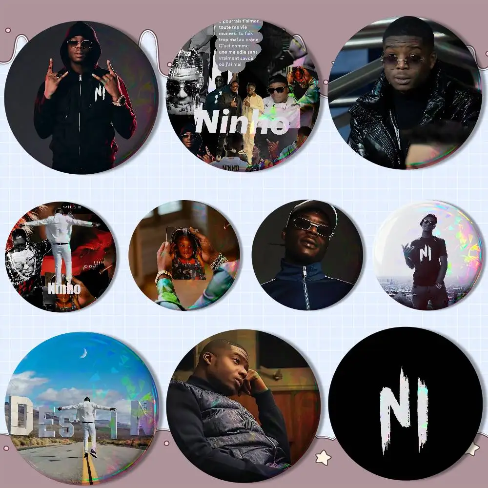Rapper GOAT Ninho COOL Creative Round Badge Button Pin Bag Decor Fans Collection Friends Gift Brooch
Rapper GOAT Ninho COOL Creative Round Badge Button Pin Bag Decor Fans Collection Friends Gift Brooch