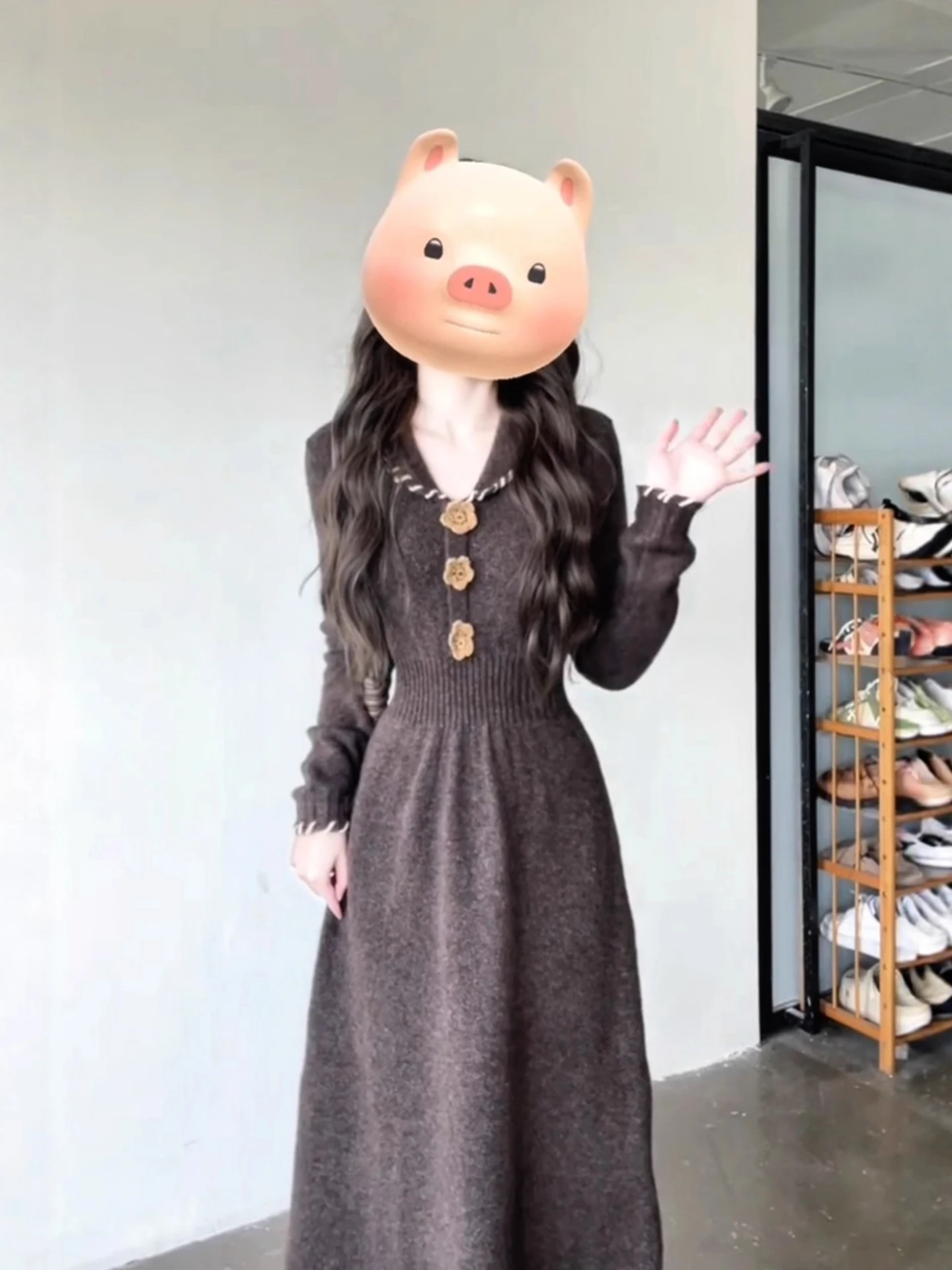 XZY Knitted Long Dr Women's Autumn Winter Slimming Waist Design Casual A-Line Sle Polyester Fiber Long Sve V-Ne Dr
XZY Knitted Long Dr Women's Autumn Winter Slimming Waist Design Casual A-Line Sle Polyester Fiber Long Sve V-Ne Dr