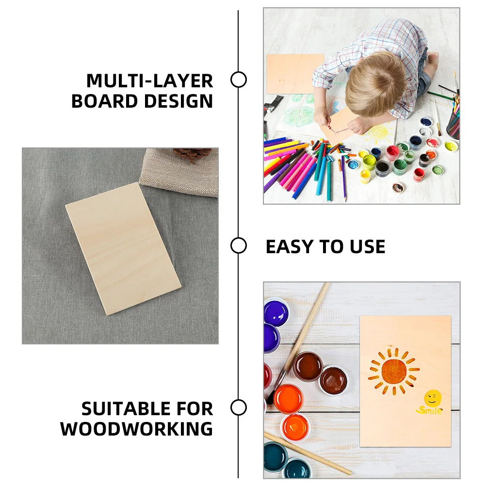10Pcs Wooden Planks Unfinished Wood Boards DIY Craft Supplies Flat Cut for Painting Carving Basswood Sheets Wood Boards
10Pcs Wooden Planks Unfinished Wood Boards DIY Craft Supplies Flat Cut for Painting Carving Basswood Sheets Wood Boards